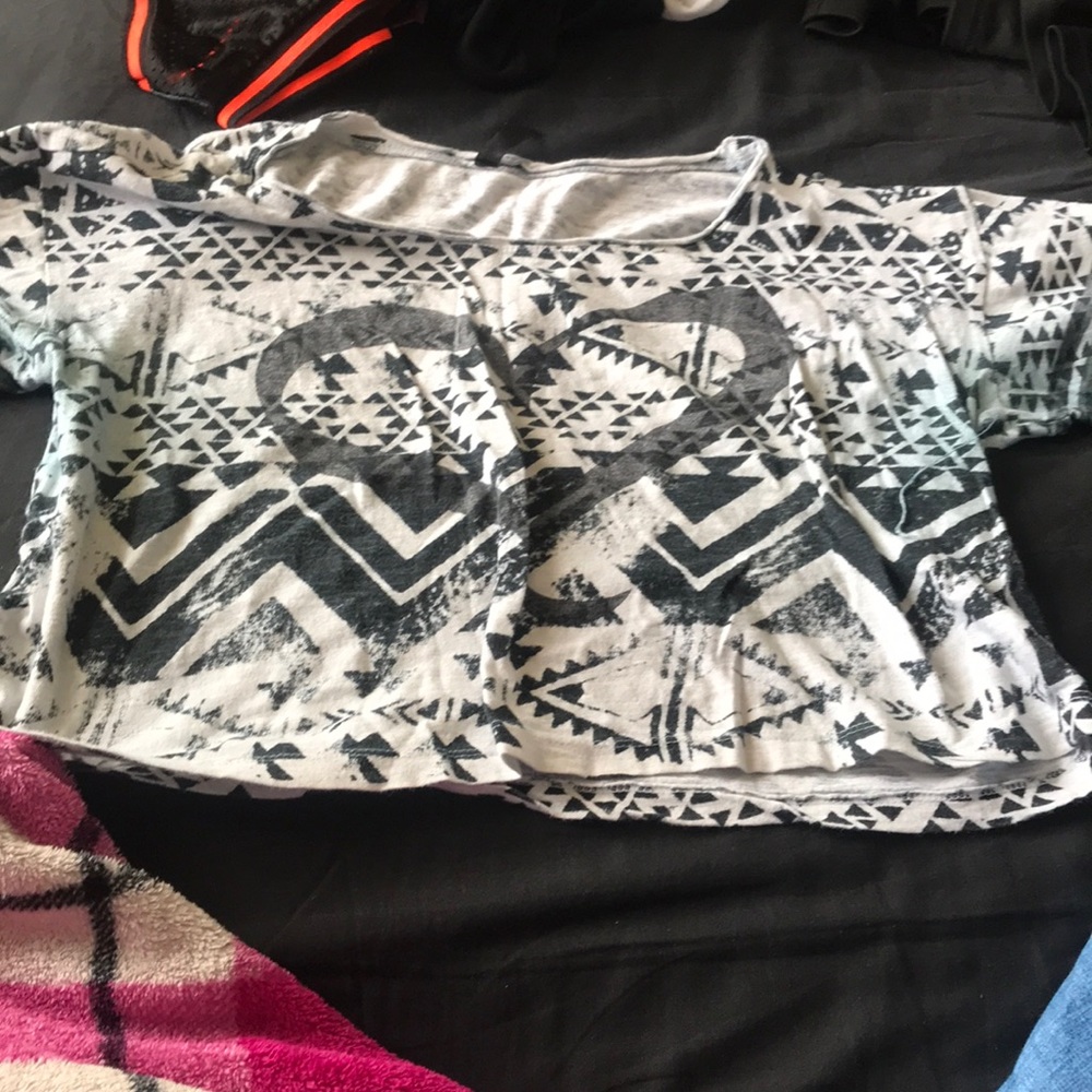 Black and White Crop Top